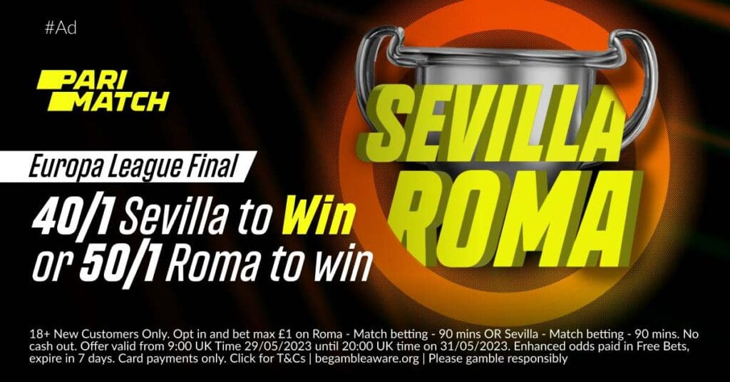 Sevilla vs Roma Parimatch Offer