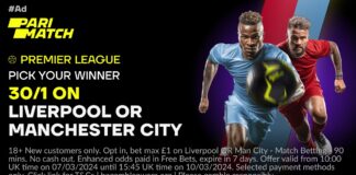 Parimatch Liverpool vs Man City Offer