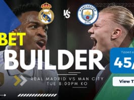 Real vs Man City bet Builder
