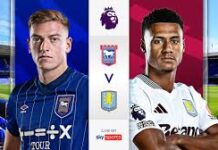 Ipswich Town vs Aston Villa