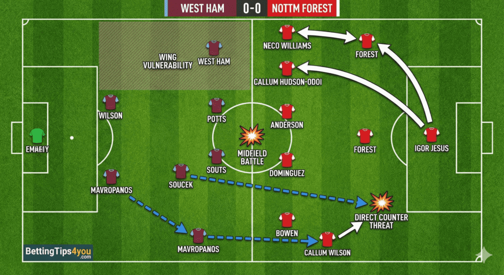West Ham vs Nottingham BettingTips4You.com | Free Football Betting Tips & Predictions