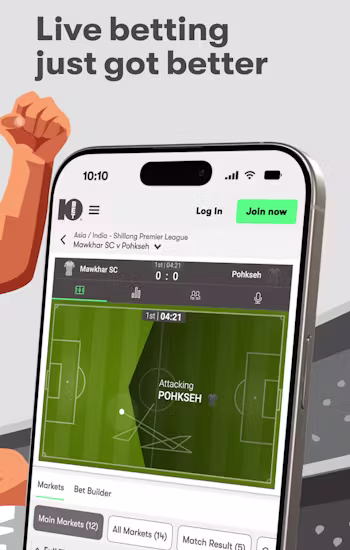 10Bet mobile betting app