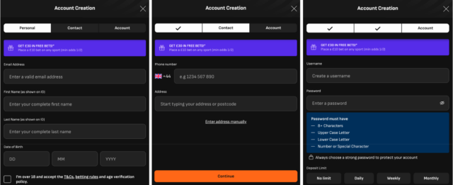 LiveScore Bet UK Registration Process