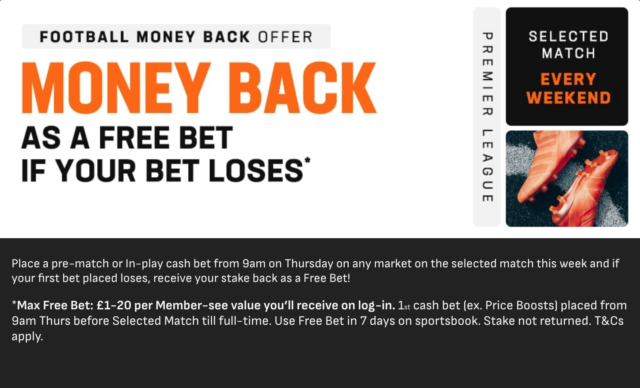 LiveScore Bet Promotions & Money Back Offers