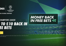 Tuesday UCL Bet Builder Offer: Get £10 in Free Bets if Your Bet Loses BET365 Money Back Offer