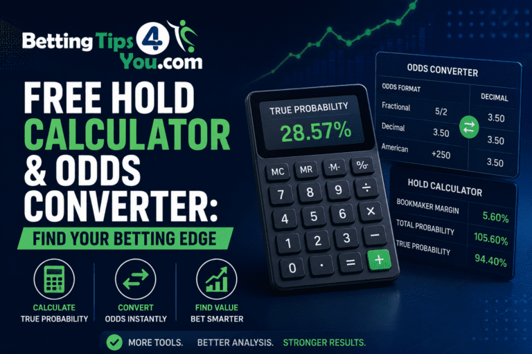 BettingTips4You.com | Free Football Betting Tips & Predictions Free Hold Calculator