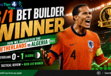 6/1 Bet Builder Winner: How We Predicted the Netherlands vs Algeria Upset 6:1 Bet Builder Winner Thursday 4th May