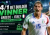 Greece v Italy Bet Builder Winner — 24/1 Treble Lands as Esposito Scores Again Bet Builder Landed Greece vs Italy