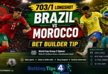Brazil vs Morocco Bet Builder