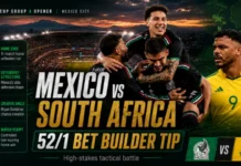 52/1 Mexico vs South Africa Bet Builder Tip: World Cup Group A Opener