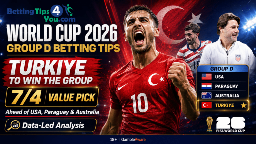 World Cup 2026 Group D Betting Tips: Turkiye to Win the Group at 7/4