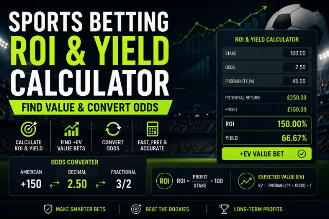 Sports Betting ROI & Yield Calculator