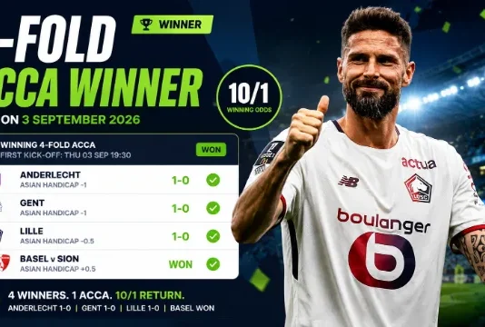 4-fold Acca winner