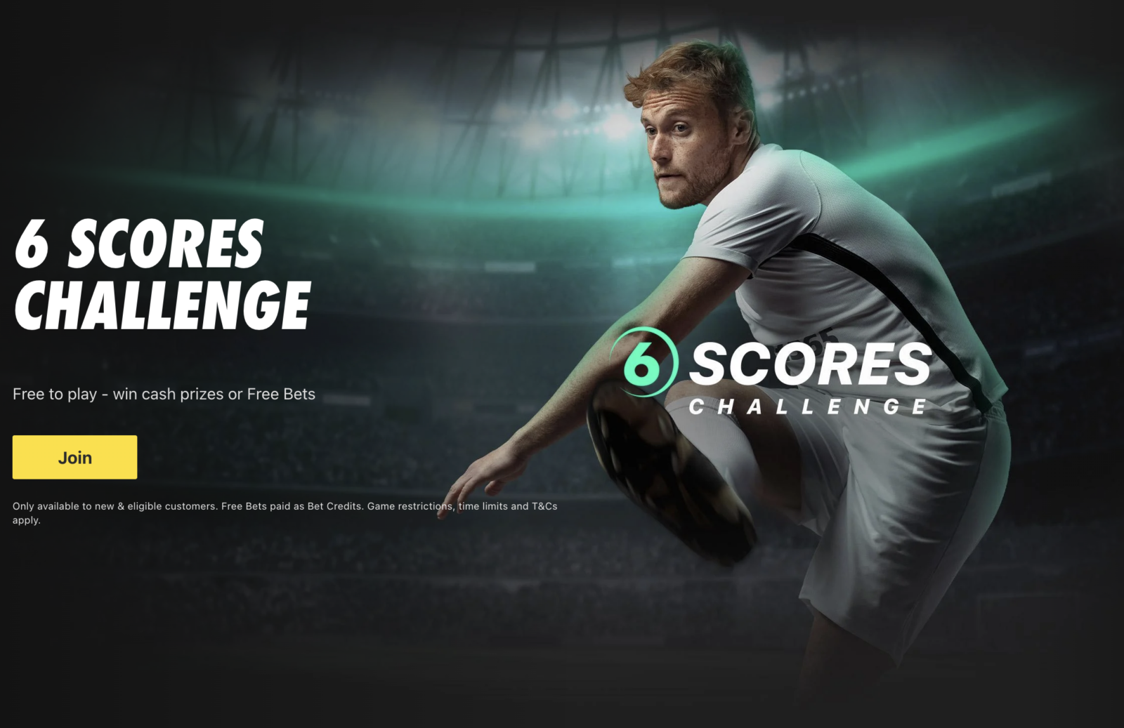 bet365 6 Scores Challenge — Free to play, win cash prizes or Free Bets