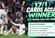 17/1 Cards Accumulator Winner: How We Called All 5 Nations League Legs on 25 September 2026 Cards Winner Acca