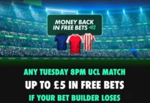 bet365 CL 13 October Offer